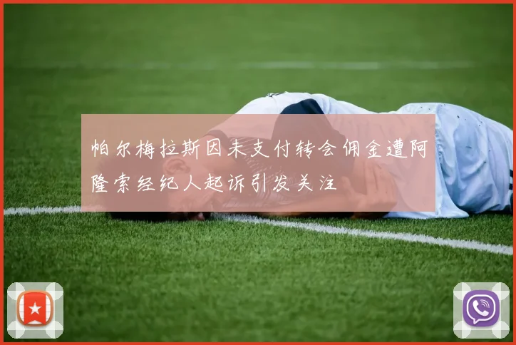 帕尔梅拉斯因未支付转会佣金遭阿隆索经纪人起诉引发关注